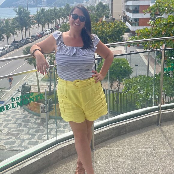 Bright Yellow Shorts - Picture 2 of 2